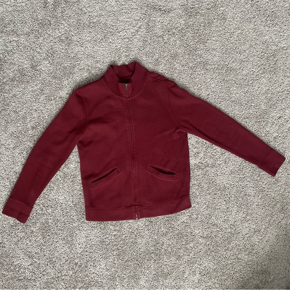 Faconnable Size S 100% Cotton Zipped Jacket with 2 pockets